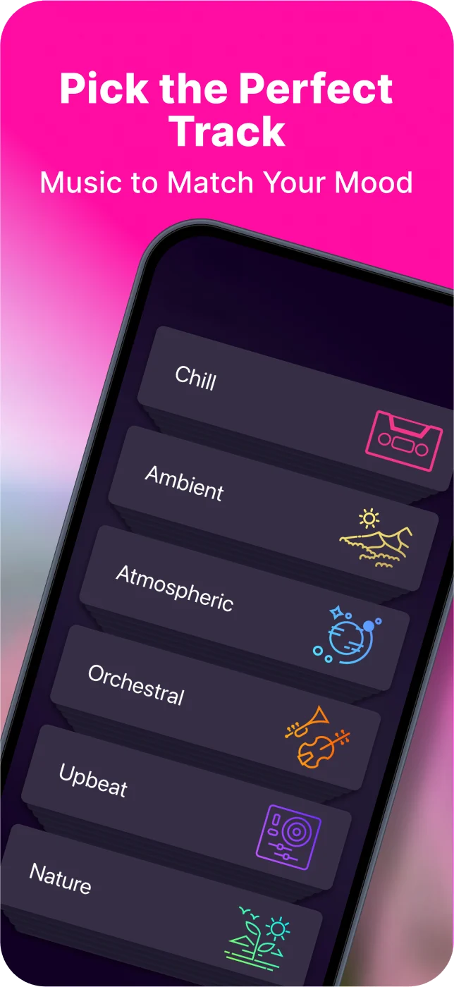 Allos music categories, from Chill and Ambient to Nature