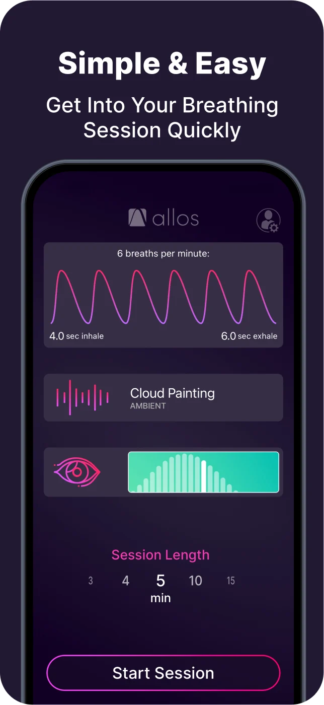 Allos App Store screenshot: Simple and easy